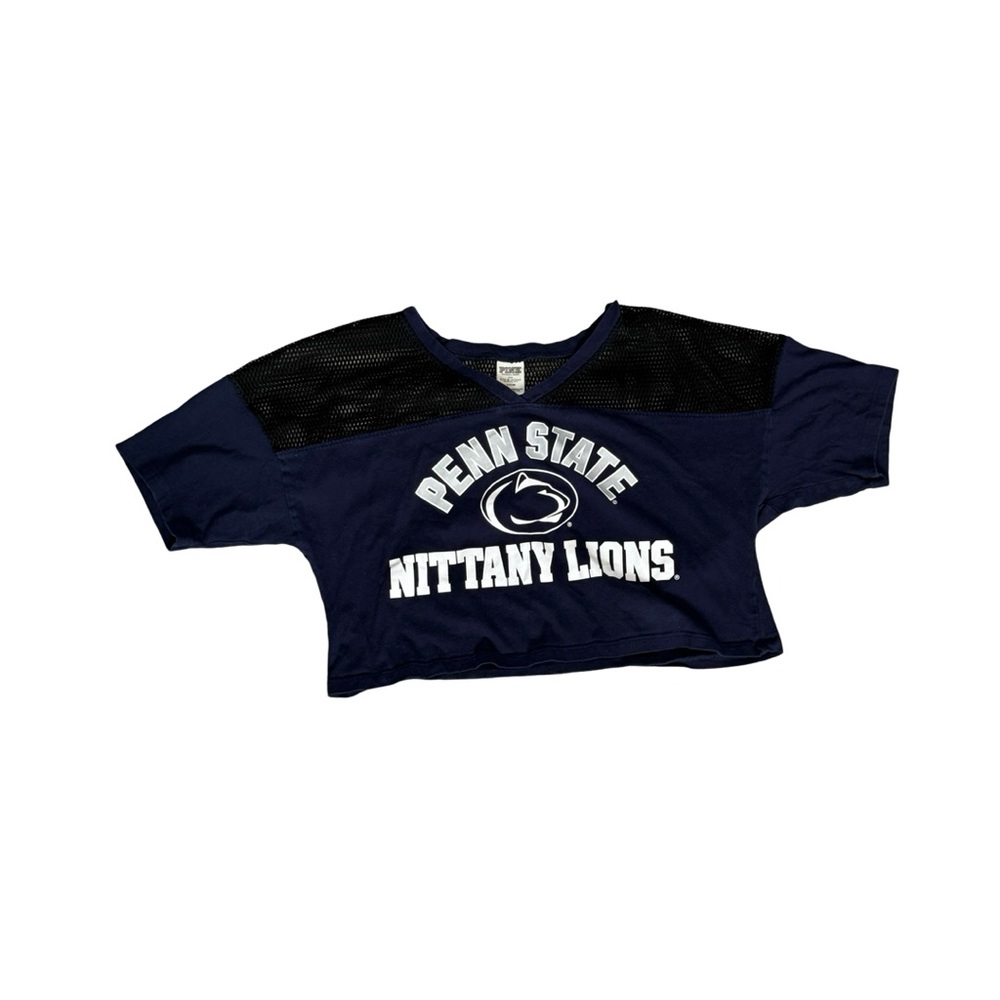 Rare Victoria’s Secret PINK Penn State Nittany Lions crop top w/mesh size Small